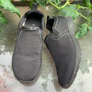 Vionic Shoes Womens 6.5 M Blaine Walking Slip On Sneakers Comfort Black Fabric